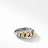 Sterling silver and 18-karat yellow gold ��� Pav? diamonds, 0.33 total carat weight,  ��� Ring, 8mm wide