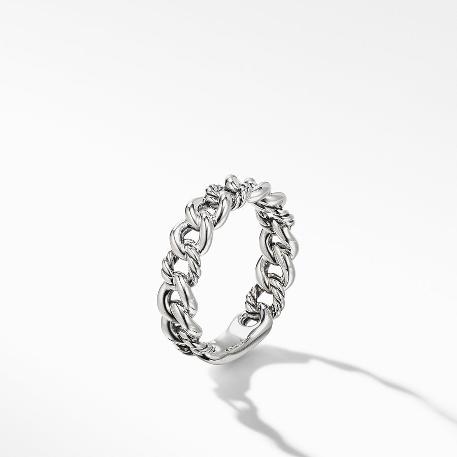 David Yurman Belmont Curb Link Band Ring in Sterling Silver - R16350 SS