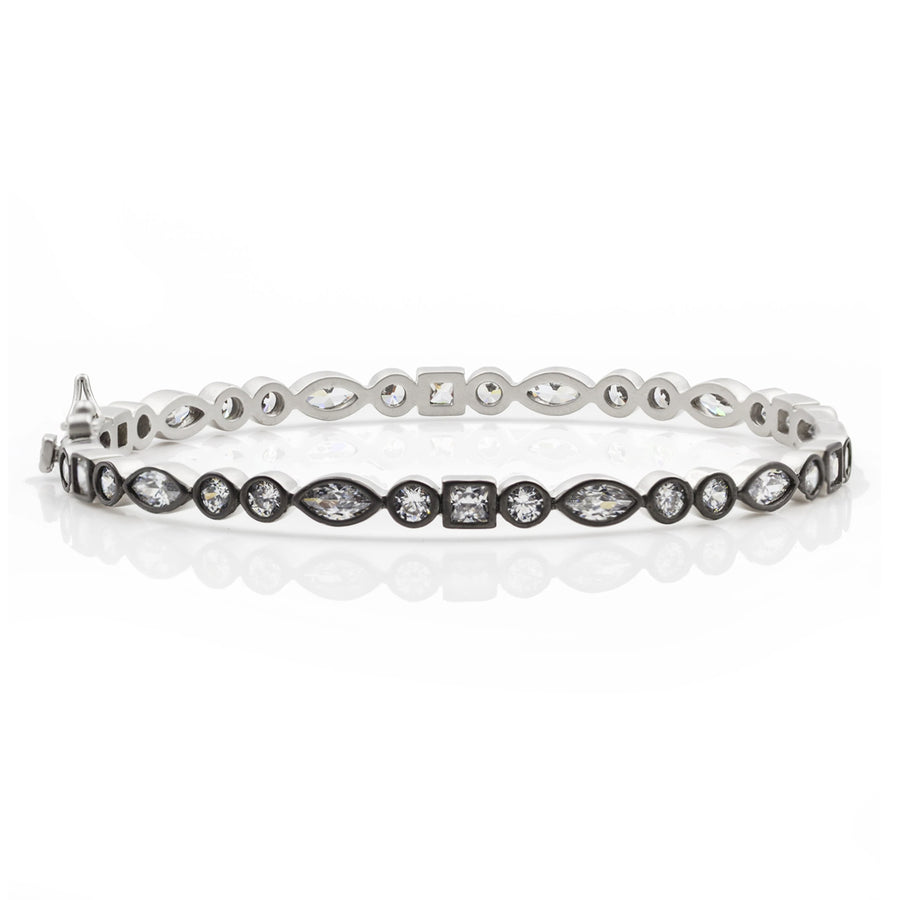 Freida Rothman Signature Mixed Shape Bangle - PRZB080067B