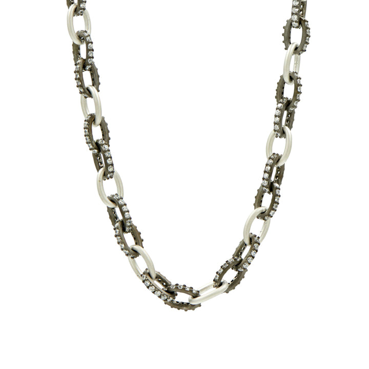 Freida Rothman Signature Alternating Chain Link Necklace - YRZ070421B-20