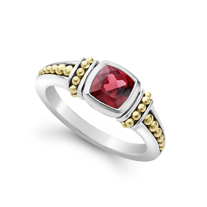 Lagos Caviar Color Rhodolite Garnet Ring - 02-80700-H6