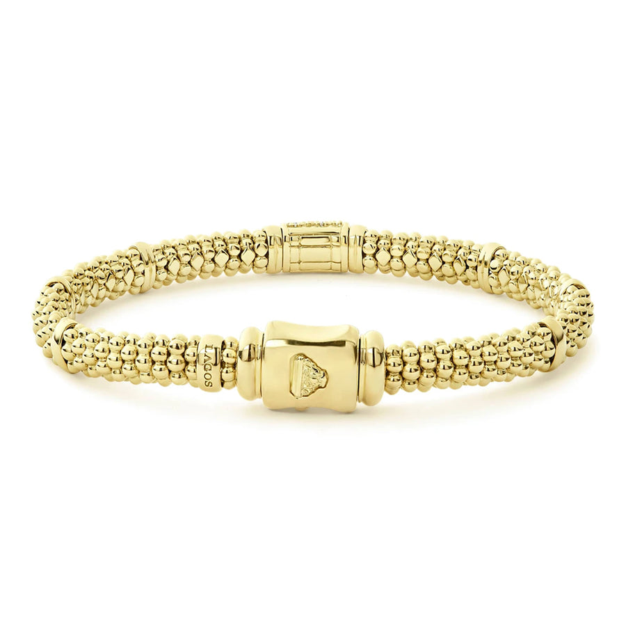 Lagos Caviar Gold Diamond Bracelet- 05-10321-DDM