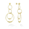 Long 18K gold drop earrings with a Caviar beaded ball. Finished with 18K gold post backing.18K Gold18K Gold PostDimensions 69mm x 32mmWidth 3mmStyle #: 01-11044-00