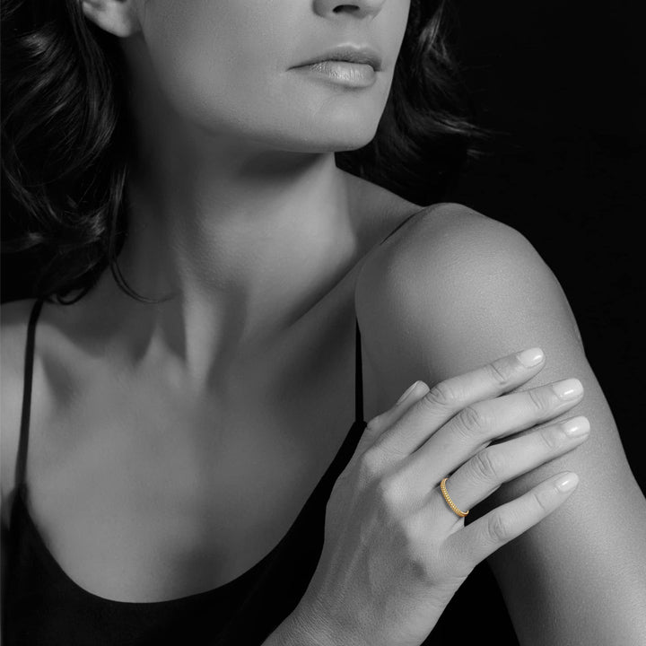 Lagos Caviar Gold Stacking Ring - 03-10201-7