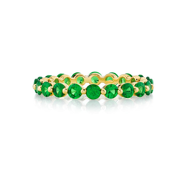 Sloane Street 18k Yellow Gold Tsavorite Eternity Band- SS-R013-TS-Y