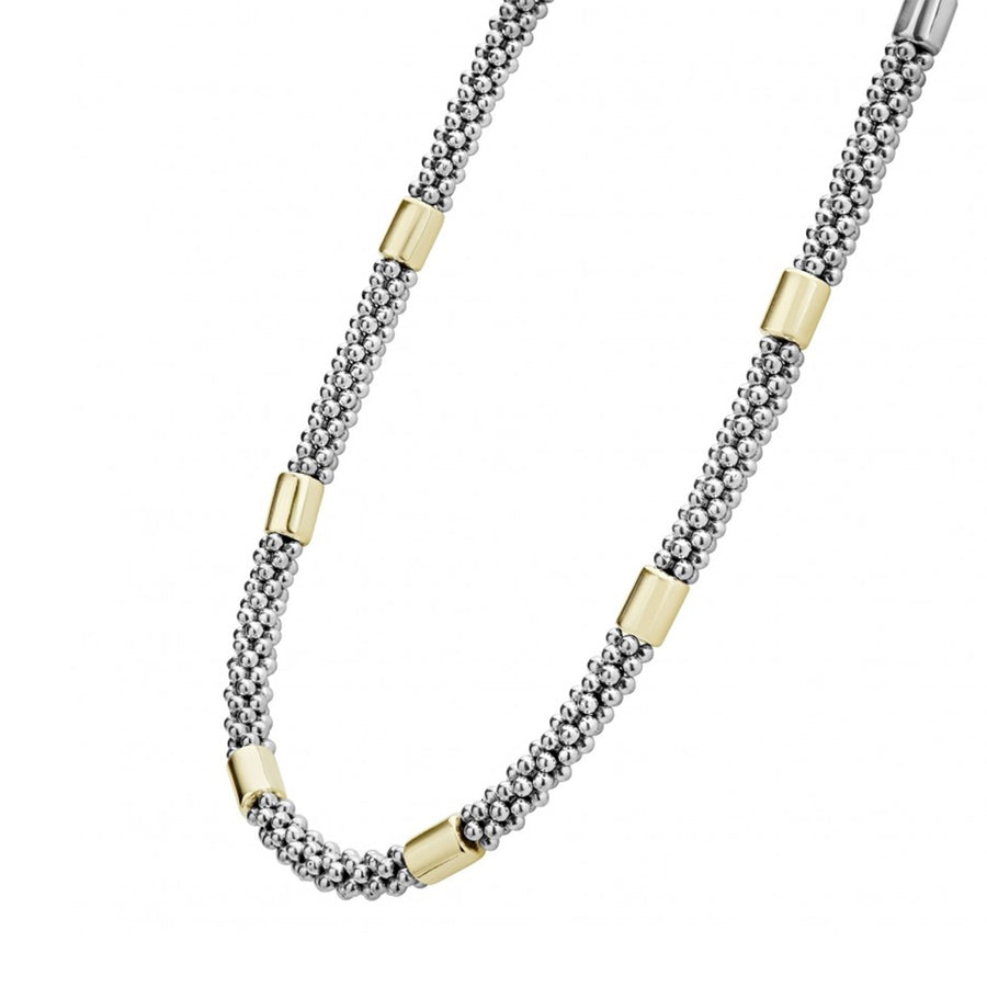 Lagos High Bar Gold Caviar Necklace- 04-81118