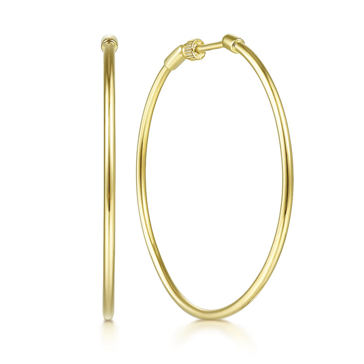 Gabriel & Co. 14K Gold 40mm Classic Hoop Earrings