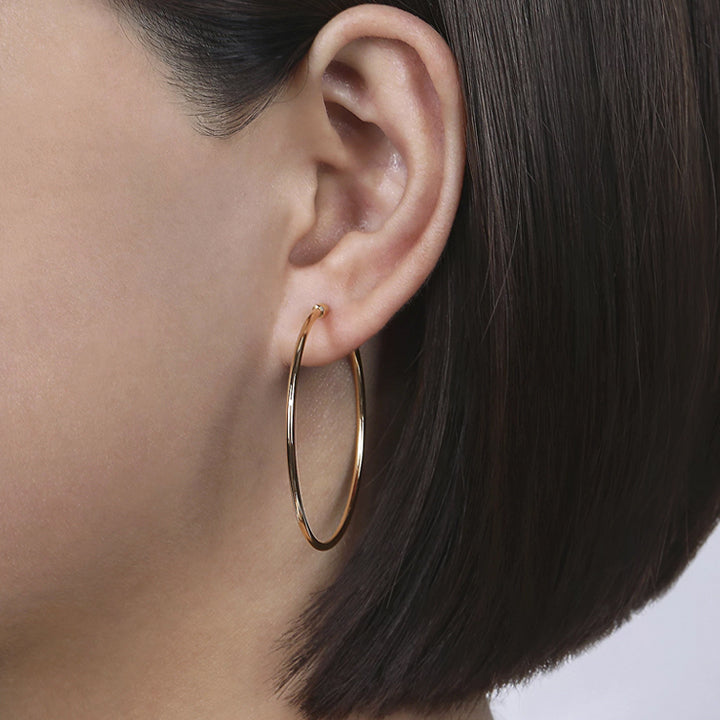 Gabriel & Co. 14K Gold 40mm Classic Hoop Earrings