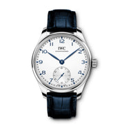 A clearly organized and open dial, with the characteristic minutes scale and the small seconds at 6 o'clock; IWC's Reference 325 in the late 1930s established a classic design idiom that has run as a common thread through the history of the Portugieser family ever since. Now the timelessly modern design returns to the collection in a new automatic model with a compact case diameter of 40 millimetres. The Portugieser Automatic 40 is powered by the IWC-manufactured 82200 calibre. This robust, high