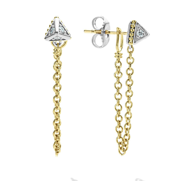 Lagos KSL Convertible Chain Diamond Stud Earrings - 01-81863-DD