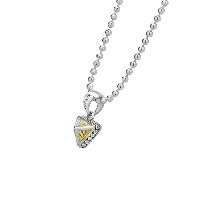 Lagos KSL Caviar Pyramid Pendant Necklace- 07-81150-ML