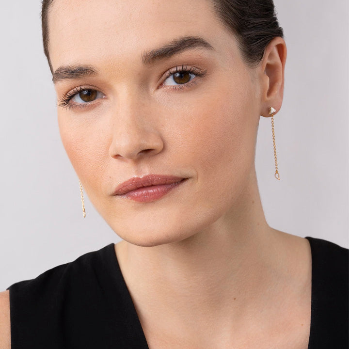 Lagos KSL Convertible Chain Diamond Stud Earrings - 01-81863-DD