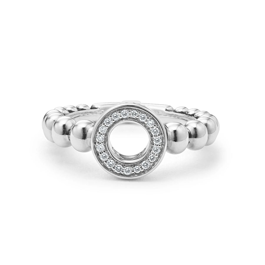 Lagos Caviar Spark Diamond Circle Ring- 02-80721-DD7