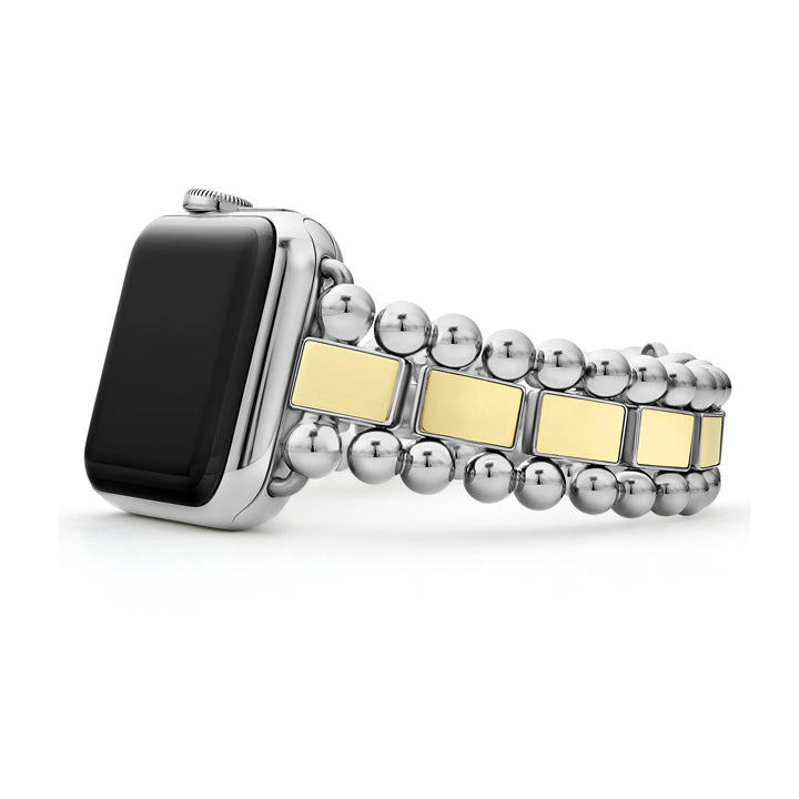 Lagos Smart Caviar Stainless Steel 18k Gold Watch Bracelet 42-45mm - 12-90007-8