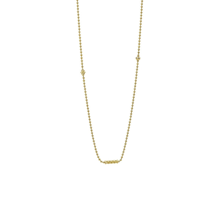 Lagos Caviar Gold Beaded Caviar Ball Chain Necklace - 04-10406-ML