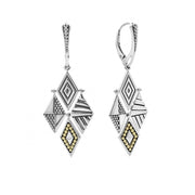 Lightweight and chic sterling silver Caviar drop earrings. Finished with a secure lever back closure.- Sterling Silver- Lever Back- Dimensions 56mm x 20mm- STYLE #: 01-81297-M