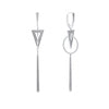 Caviar detailed sterling silver triangle, circle and linear drop earrings. Lightweight and easy to wear with other signature designs. Finished with a secure lever back closure.- Sterling Silver- Lever Back- Dimensions 90mm x 15mm- STYLE #: 01-81821-00