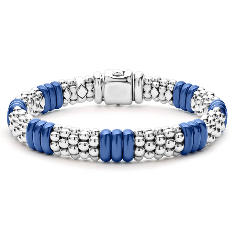 Lagos Blue Ultramarine Caviar Ceramic Beaded Bracelet- 05-81439-CL6