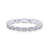 14k White Gold Diamond Ladies Ring