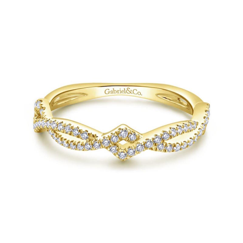 14k Yellow Gold Diamond Ladies Ring
