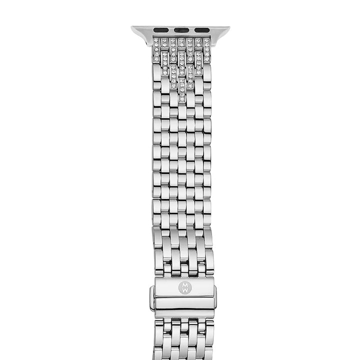 Michele Stainless Diamond Bracelet Apple Watch Band - MS20GM235009