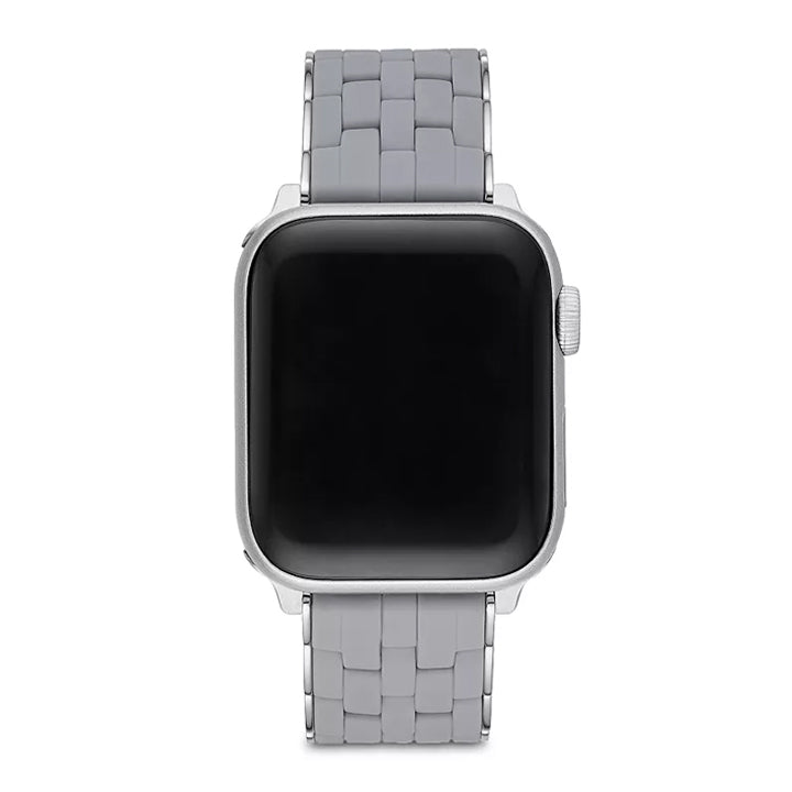 Michele Slate and Stainless Silicone-Wrapped Bracelet Apple Watch Band - MS20GP230029