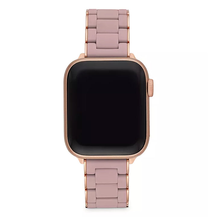 Michele Rose and Pink Gold-Tone Silicone-Wrapped Bracelet Apple Watch Band - MS20GN767652