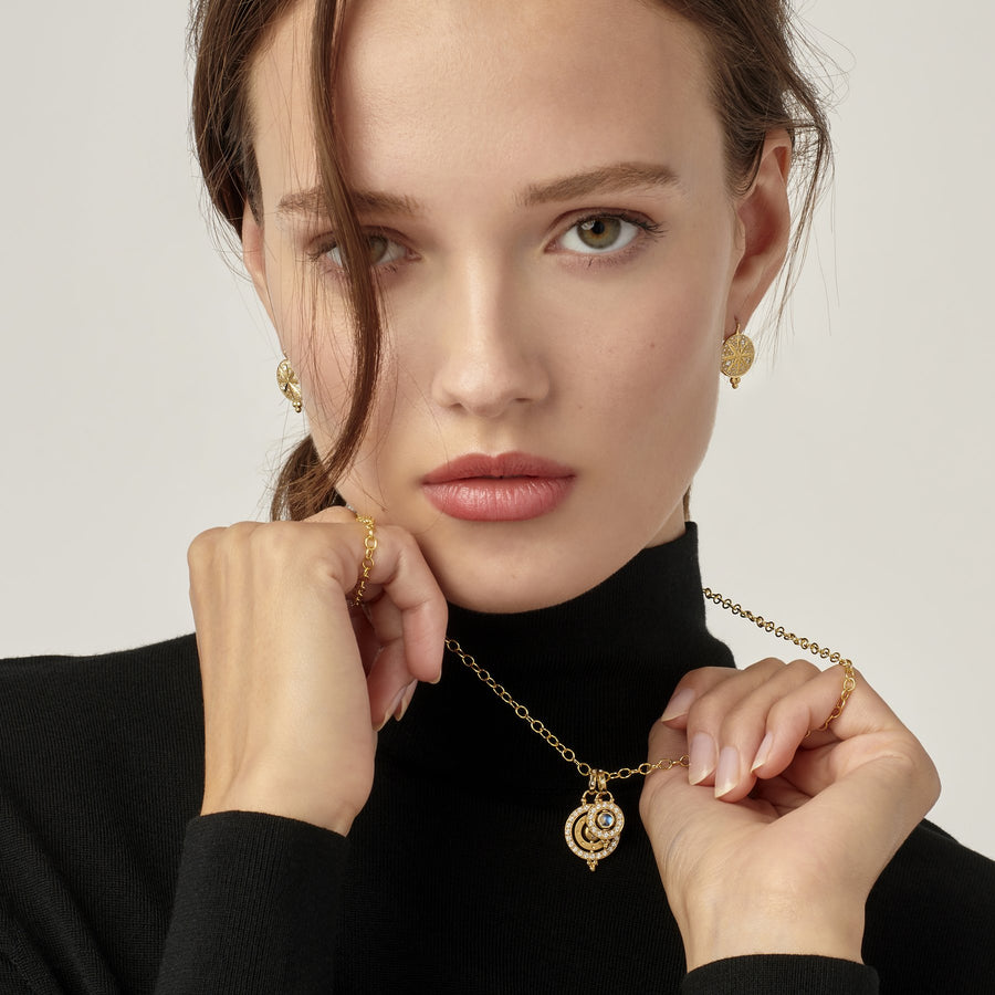 Temple St. Clair 18K Mini Orbit Pendant- P11474-ORBIT