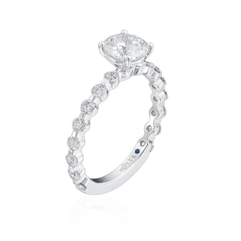 Moyer Collection 18KW 0.65ctw Diamond Engagement Ring