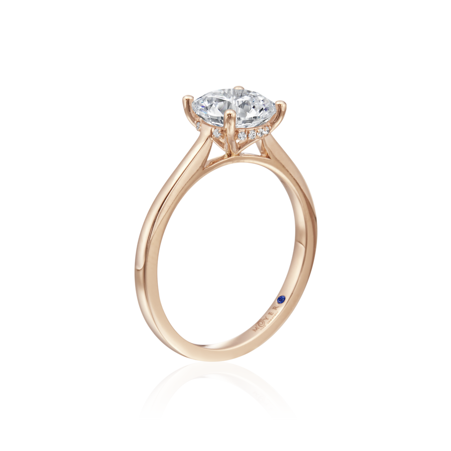 Moyer Collection 18KR 0.03ctw Diamond Solitaire Engagement Ring Semi-Mounting- 364653
