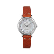 Those who wear a Freedom 60 watch on their wrist can feel the vibes of the 60s. Our inspiration from the new positive attitude towards travel, exploring, and the experience of individual freedom, all combined with our love for attention to detail, have led us to this design classic. The characteristics of this collection are the incredibly beautiful design elements -- starting with the vintage straps with the unique NORQAIN stitches, followed by the box type glass with its origin in the 60s and 