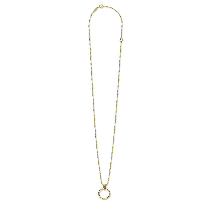 Lagos Meridian 18K Gold Circle Pendant Necklace - 07-10228-ML