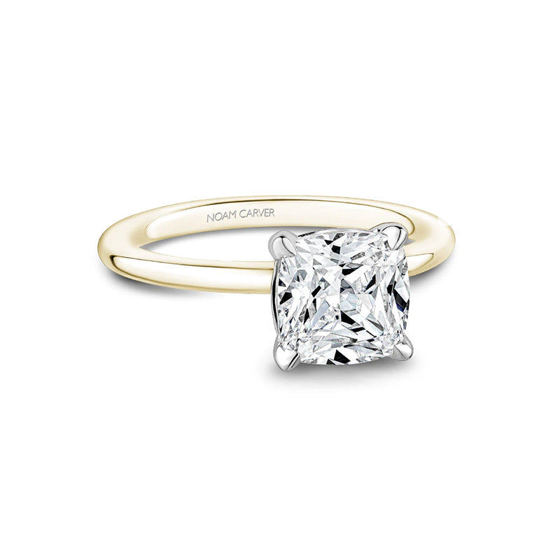 Noam Carver 14K Yellow Gold Cushion Solitaire Engagement Ring- B371-04YWM-FCYA