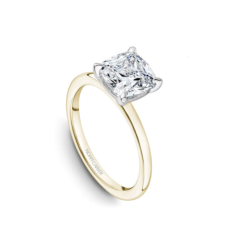Noam Carver 14K Yellow Gold Cushion Solitaire Engagement Ring- B371-04YWM-FCYA