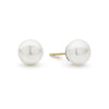 Sophisticated freshwater cultured pearl earrings framed by flutes of sterling silver. An ideal gift. Finished with 14k gold post backing.- Sterling Silver- 14K Gold Post- Pearl measures 8mm-STYLE #: 01-81170-M8