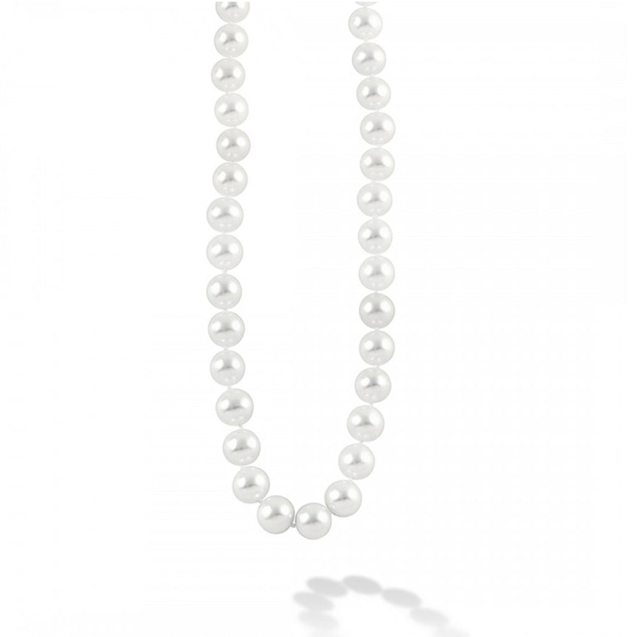 A 18 inch strand of 8mm freshwater cultured pearls. Layer with other LAGOS pearl necklaces for added impact.- Sterling Silver- Ball Clasp- Pearl measures 8-9mm- Length 18 Inches- STYLE #: 04-80691-M18