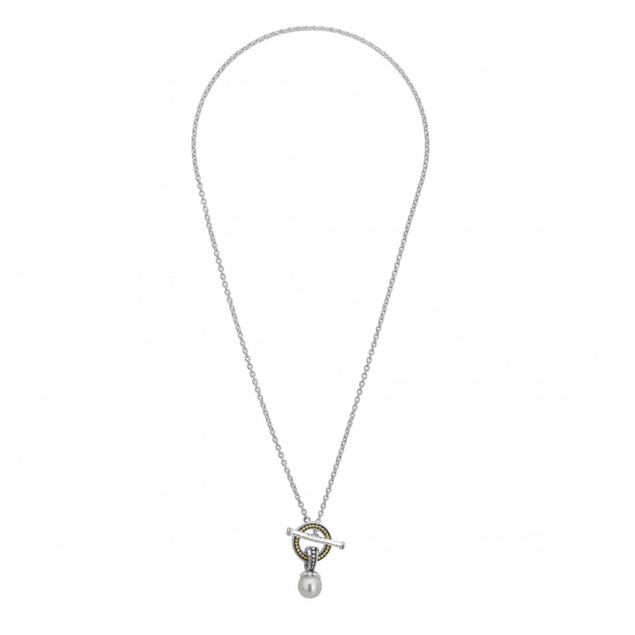 Lagos Luna Pearl Toggle Necklace- 04-81136