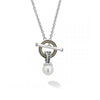Freshwater cultured pearl toggle pendant necklace. The pearl pendant is removable for added versatility. Finished with 18K gold and sterling silver toggle clasp.- Sterling Silver & 18K Gold- Toggle Clasp- Dimensions 30mm x 15mm- Length 18 Inches- STYLE #: 04-81136-M18