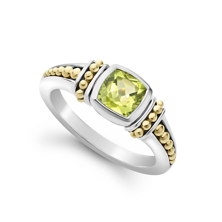 Lagos Caviar Color Peridot Ring - 02-80700-D6