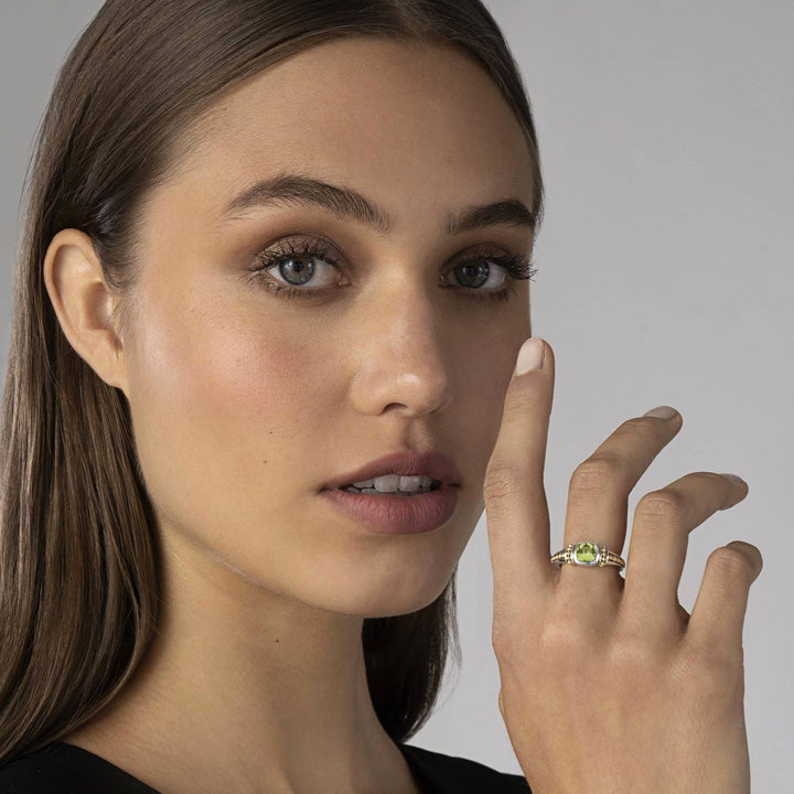 Lagos Caviar Color Peridot Ring - 02-80700-D6