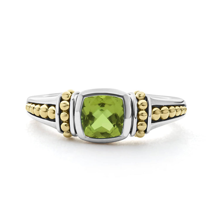 Lagos Caviar Color Peridot Ring - 02-80700-D6