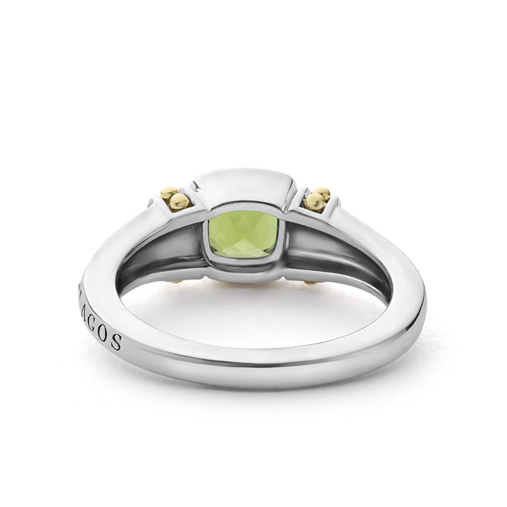 Lagos Caviar Color Peridot Ring - 02-80700-D6