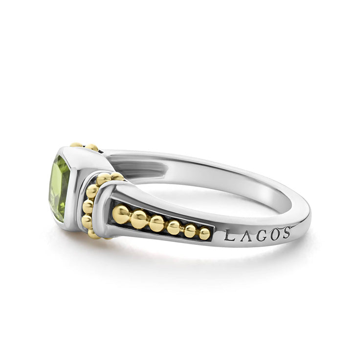 Lagos Caviar Color Peridot Ring - 02-80700-D6