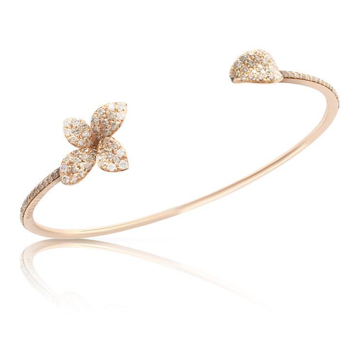 Pasquale Bruni 18K Rose Gold Petit Garden Small Diamond Flower Bracelet - 15424RX