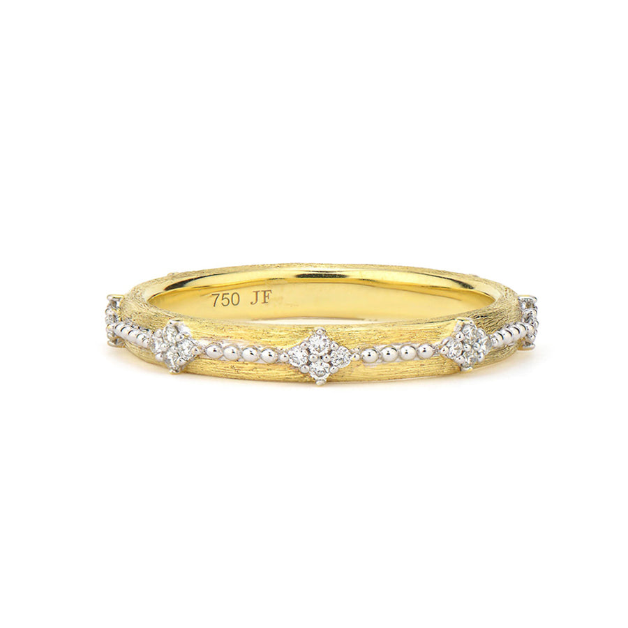 Jude Frances Provence Delicate Quad Beaded Band- R11F18-WDCB-6.5-Y