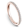 Rose gold matching band with 24 round diamonds