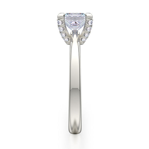 Michael M 18k White Gold Solitaire Engagement Ring R518-1