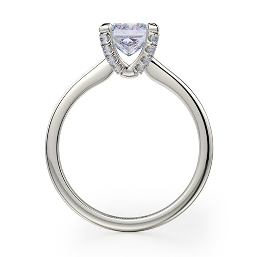 Michael M 18k White Gold Solitaire Engagement Ring R518-1