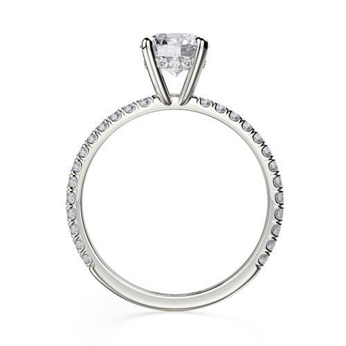 Michael M 18k Gold Classic Diamond Engagement Ring R706-1