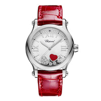 セブンイレブン 冬ギフト カタログ Chopard Stainless Steel Happy Sport 36mm Quartz Ladies Watch 時計
